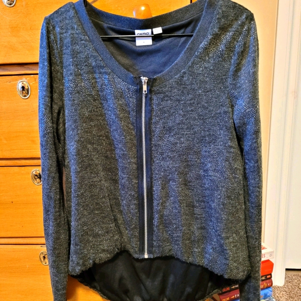 Zippered cardigan